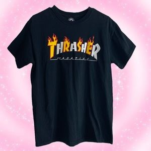SOLD | ⭐️ White and Fire Thrasher Shirt ⭐️